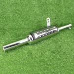 Mach7 INDORI CHROME HEAT SHILED BLACK CHROME FOR ROYAL ENFIELD ROYAL SOUND MADEININDIA Royal Enfield Classic, Classic 350, Classic 500, Thunder Bird 350, Thunder Bird 500 Full Exhaust System  (Mild Steel) - Image 3