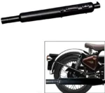 Mach7 Best Long Bottle Black Exhaust Silencer Royal Enfield Classic 500 Royal Enfield Classic 500 Full Exhaust System  (Mild Steel)