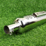 Mach7 Long Punjab Silencer Free Flow – Chrome Exhaust for Royal Enfield Classic, Bullet, Thunderbird & Electra (350/500cc | BS3/BS4) | Heavy Material | Made in India - Image 4