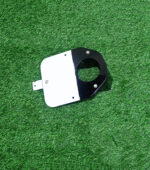 Mach7 Rear Number Plate for Royal Enfield Bullet Classic 350cc (White/Black) | Heavy Duty Bike Number Plate | Made in India