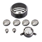 Mach7 Head Light Grill Set Diamond Cut – Set of 8 for Royal Enfield Classic | Heavy Material | Made in India - Image 2