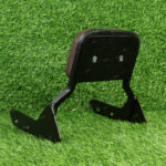 Mach7 Harley Style Carrier with Backrest – Brown Cushion Pillion Support for Royal Enfield Reborn 350 - Image 3