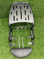 Mach7 Luggage Carrier with Black Backrest for Jawa Bike | Heavy Duty Metal Carrier with Comfortable PU Backrest | Perfect Fit for Jawa Classic, 42 & Bobber - Image 3