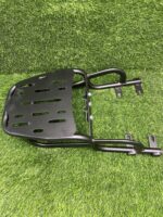 Mach7 Luggage Carrier with Black Backrest for Jawa Bike | Heavy Duty Metal Carrier with Comfortable PU Backrest | Perfect Fit for Jawa Classic, 42 & Bobber - Image 4