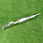 Mach7 Short Bottle Empty Dholki Silencer for Royal Enfield Classic 350/Classic 500/Electra – Small Mouth Chrome Free Flow Exhaust | Heavy Mild Steel | Made in India - Image 2